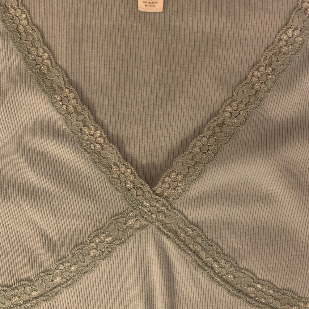 Baby blue cropped top